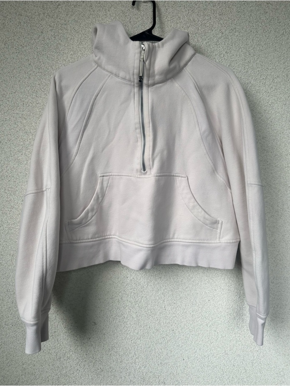 Lululemon Scuba Oversized Half-Zip Hoodie White/Ivory Size M/L